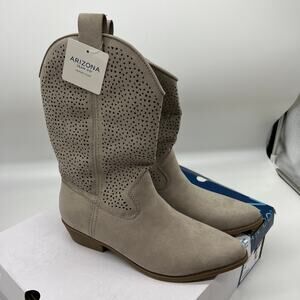 Arizona Jean Co Womens Western Heel Booties Molimo Koala Brown Boots Size 9M